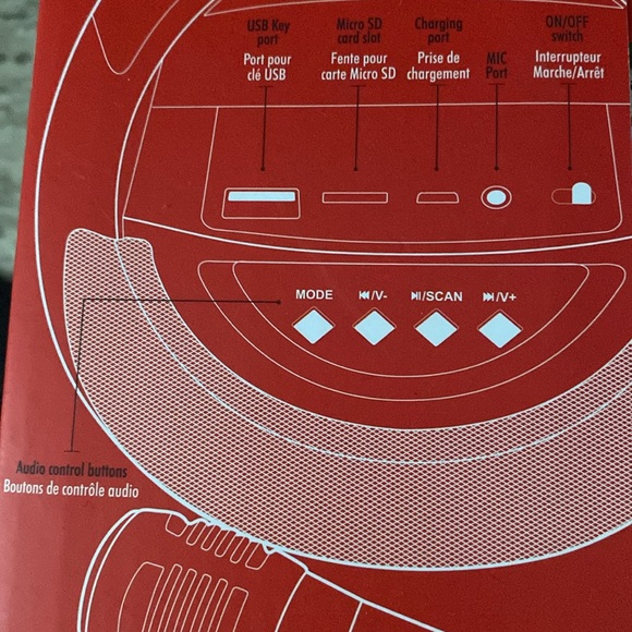 Karaoke Bluetooth speaker with fm radio - Picture 3 of 4